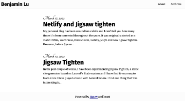 Website screenshot