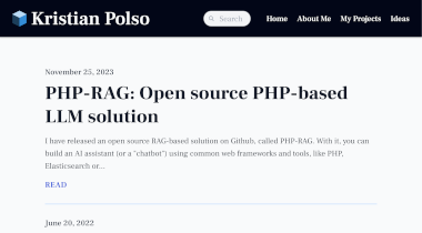 Website screenshot