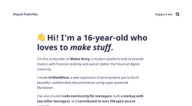 Website screenshot