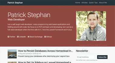 Website screenshot